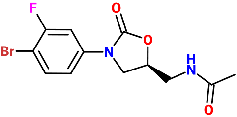 (图片) MC005027 (S)-((3-(4-Br-3-F-Ph)-2-oxooxazolidin-5-yl)Me)acetamide